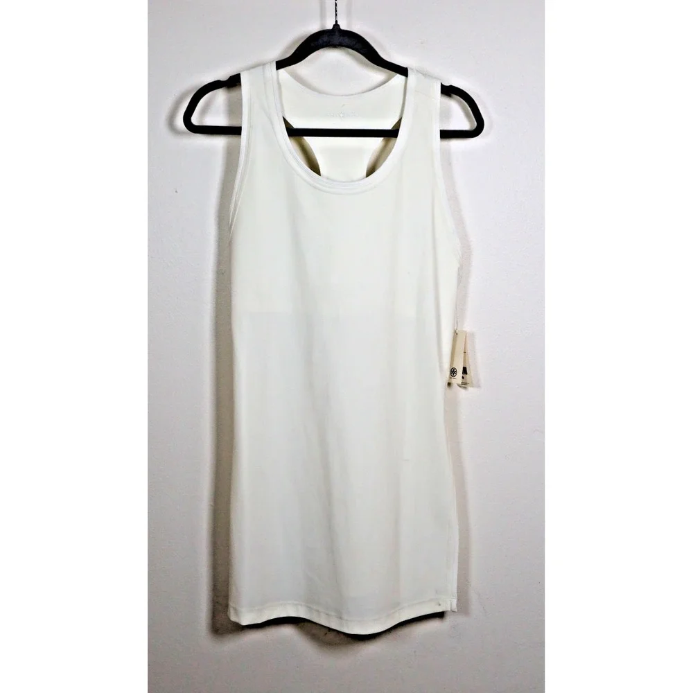 Tory Burch Tennis Dress Size  X-Large Ivory Performance Side Slit Raceback